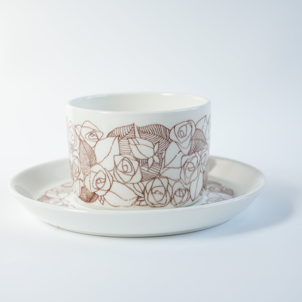 稀有 Gustavsberg Rosenfalt 茶杯和茶碟 1