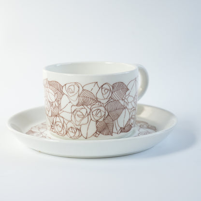 稀有 Gustavsberg Rosenfalt 茶杯和茶碟 1