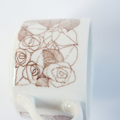 稀有 Gustavsberg Rosenfalt 茶杯和茶碟 1