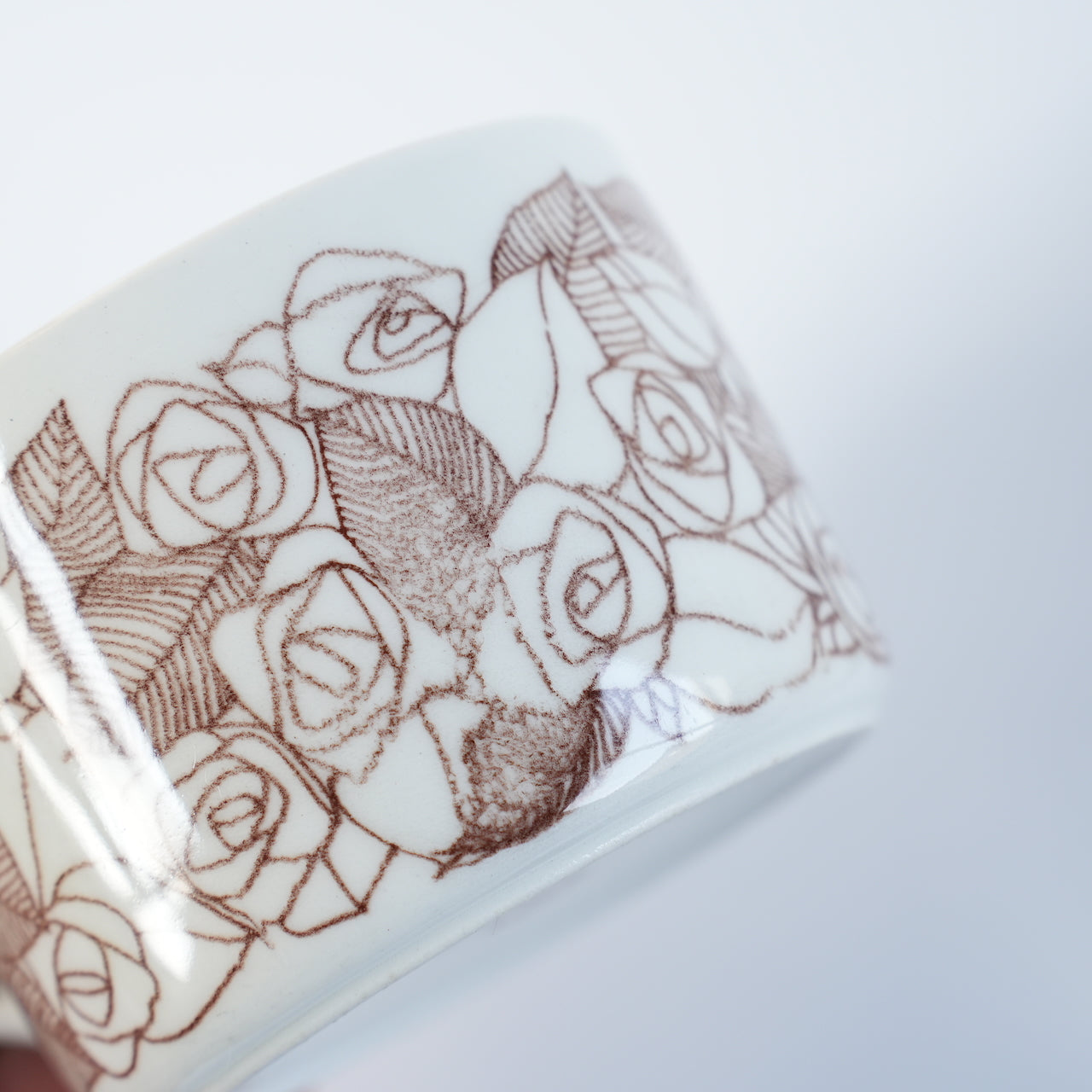 稀有 Gustavsberg Rosenfalt 茶杯和茶碟 1