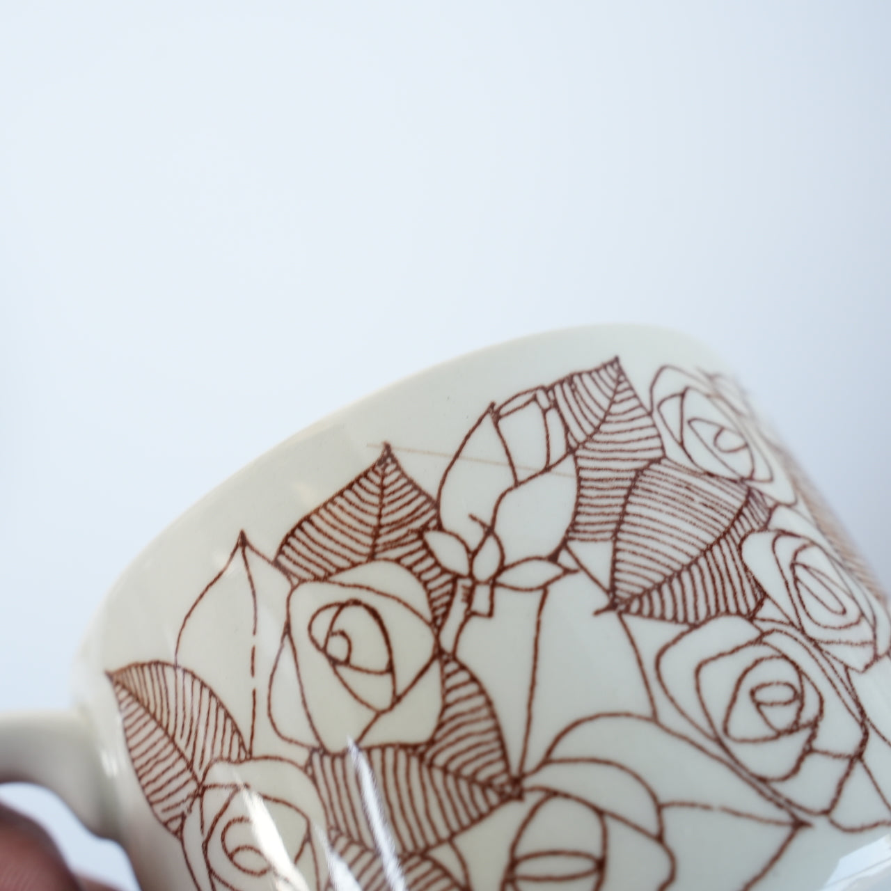 稀有 Gustavsberg Rosenfalt 茶杯和茶碟，2 件