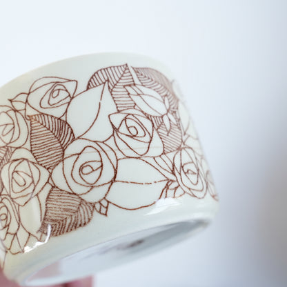 稀有 Gustavsberg Rosenfalt 茶杯和茶碟，2 件