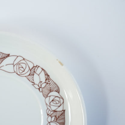 稀有 Gustavsberg Rosenfalt 茶杯和茶碟，2 件