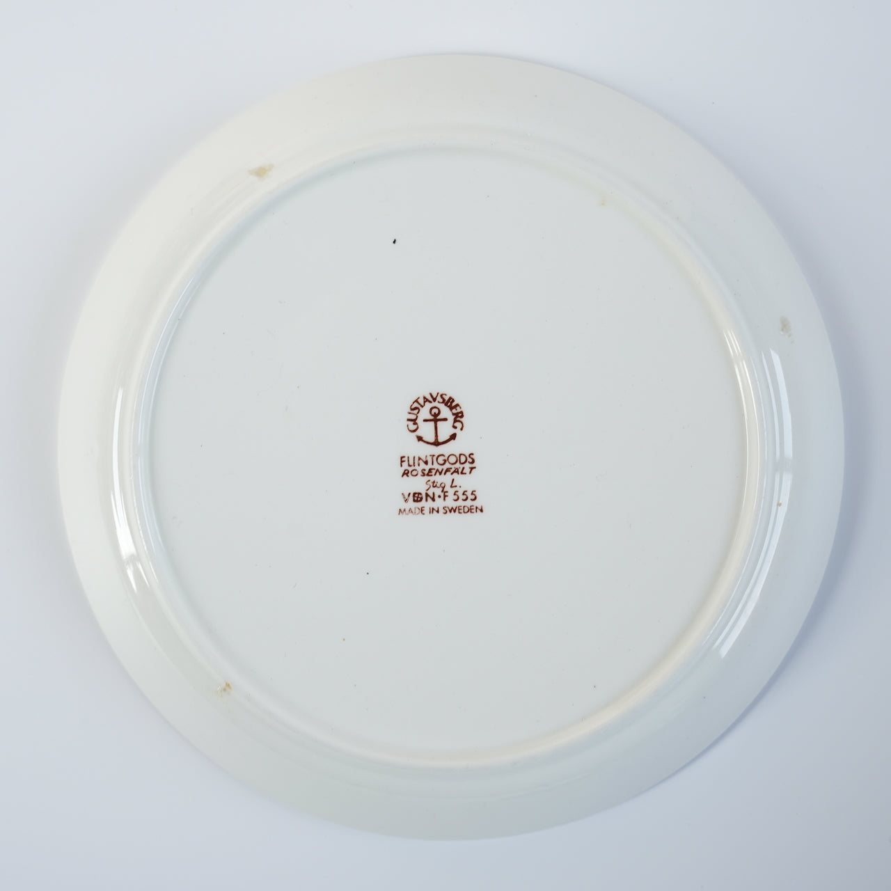 稀有 Gustavsberg Rosenfalt 茶杯和茶碟，2 件