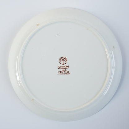 稀有 Gustavsberg Rosenfalt 茶杯和茶碟，2 件