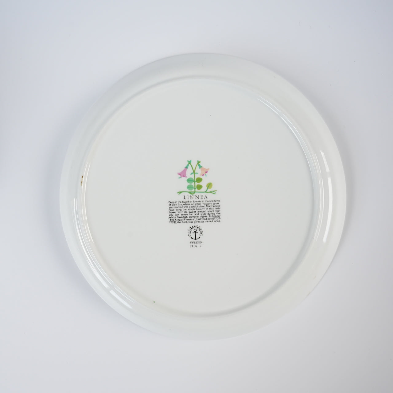 グスタフスベリ リネア（Linnea）プレート 24cm 1 - 北欧食器タック