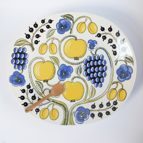 アラビア パラティッシ ヴィオラロゴ 36cm大皿 オーバルプレート ヴィンテージ