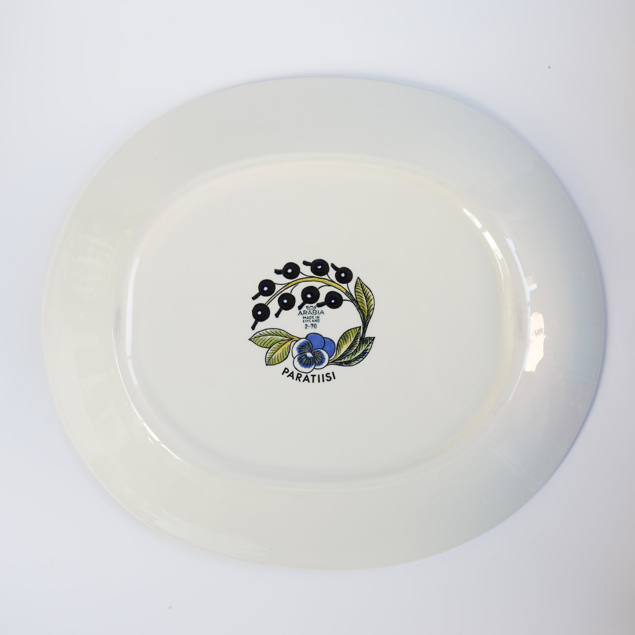 ARABIA アラビア◆36cm 大皿 オーバル プレート パラティッシ 旧ロゴ ARABIA アラビア◇36cm 大皿 オーバル プレート パラティッシ 旧ロゴ