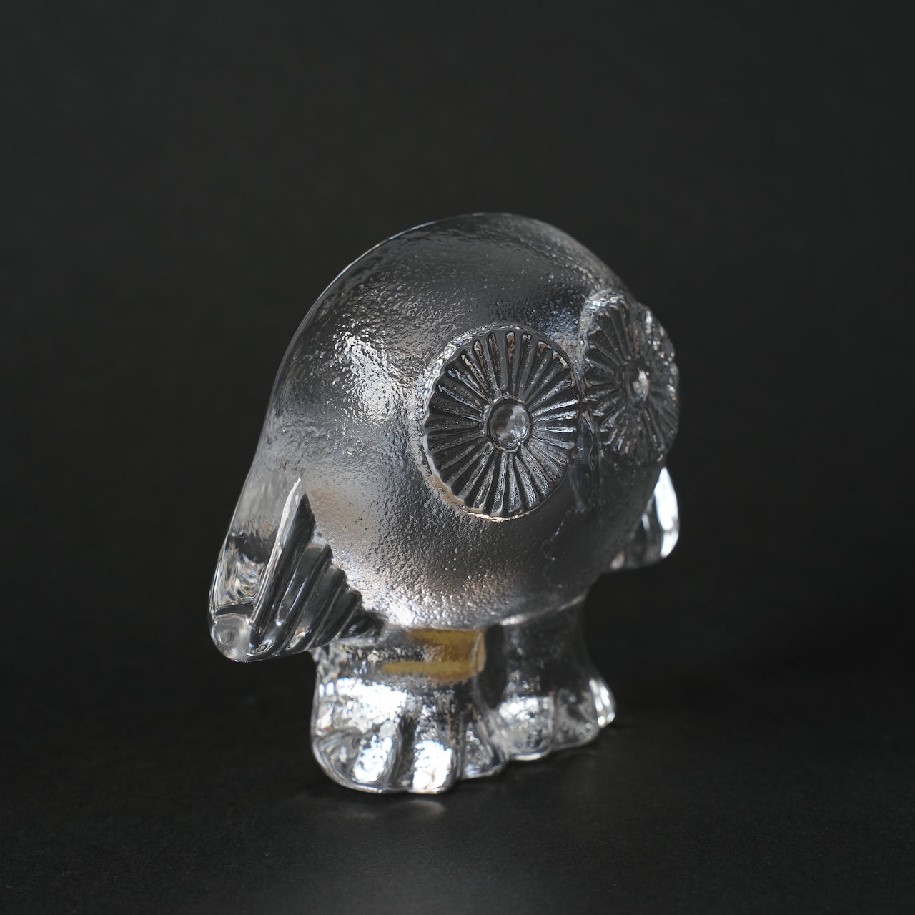 リサ・ラーソン（Lisa Larson） ローヤルクローナ ガラスのふくろう - バックスタンプ・裏印