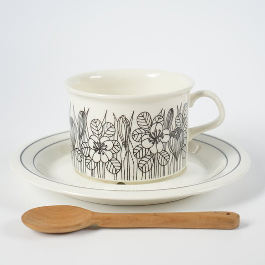 希少サイズ アラビア（ARABIA）クロッカス（Krokus）ティーカップ＆ソーサー