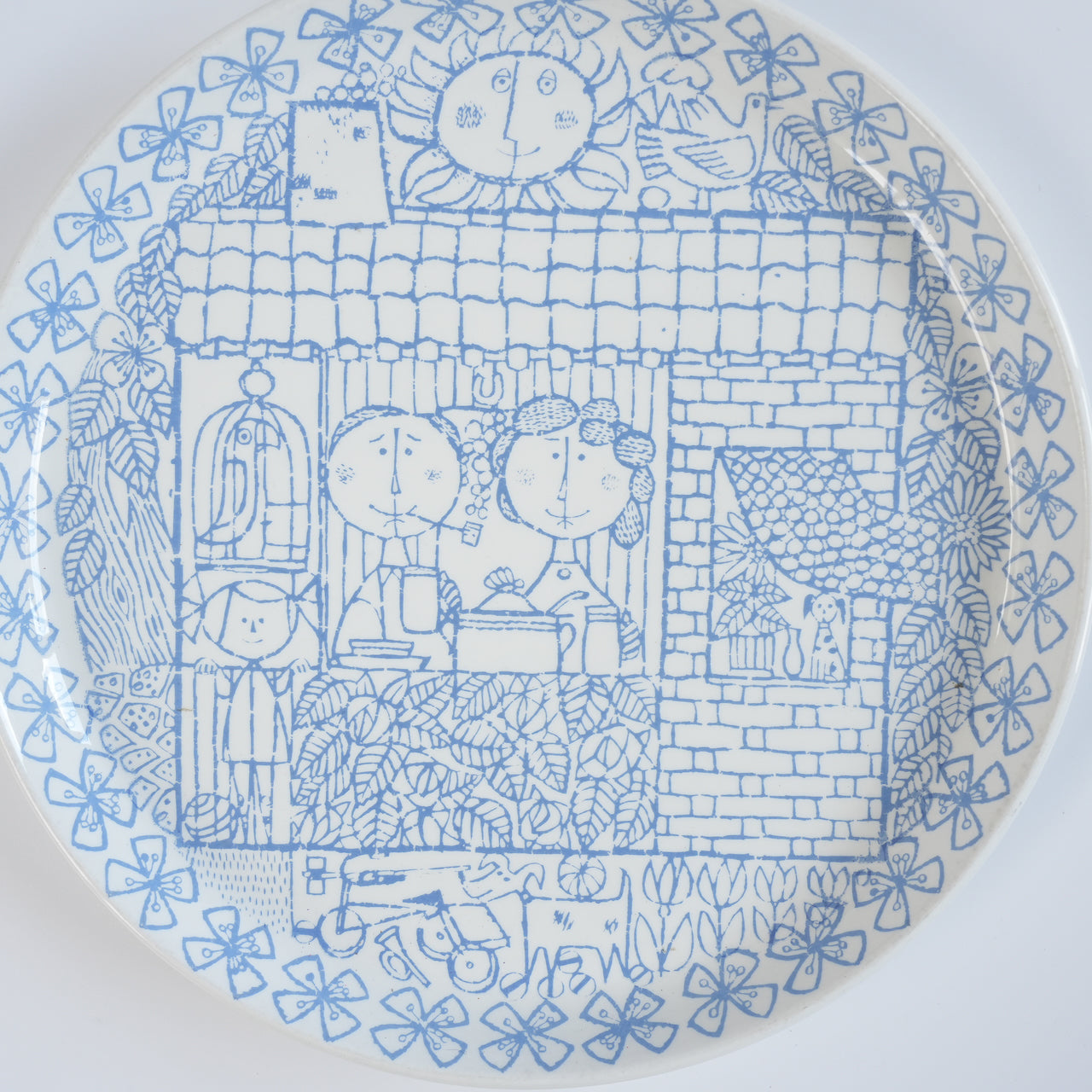 稀有 Gustavsberg Boro 盘 21 厘米 1