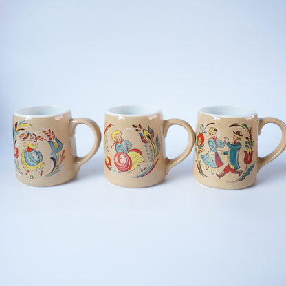 5点揃い＋1点オマケ アラビア ケスティ（Kesti）絵柄違い ビアマグカップ セット - 画像2