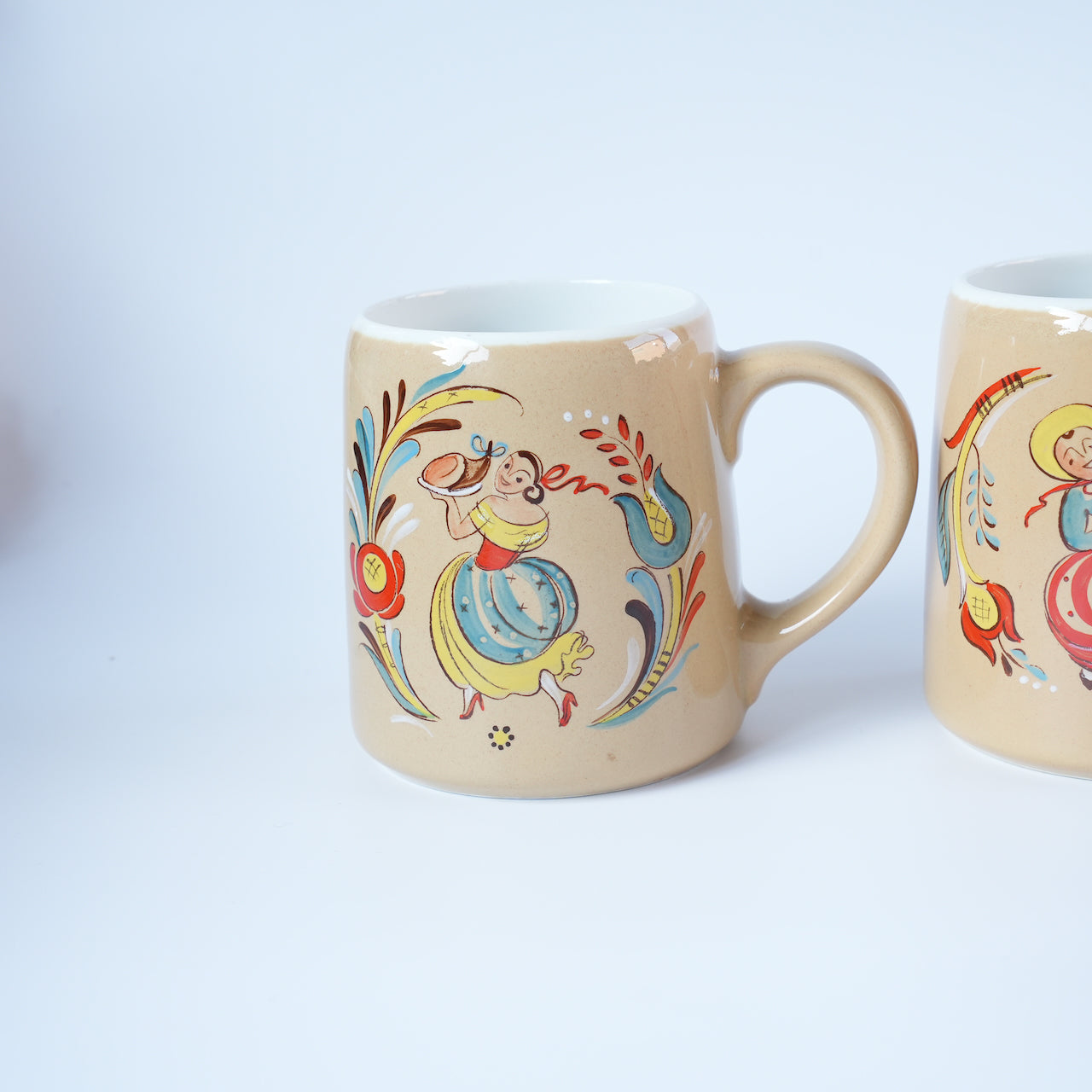 5点揃い＋1点オマケ アラビア ケスティ（Kesti）絵柄違い ビアマグカップ セット - 画像3