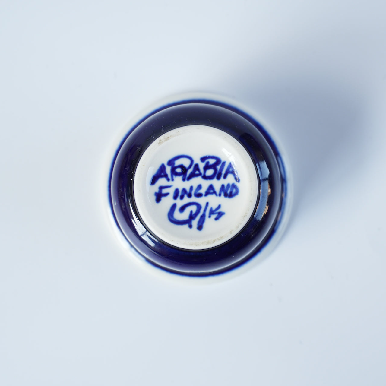 アラビア バレンシア（Valencia）エッグカップ 裏面（バックスタンプ）