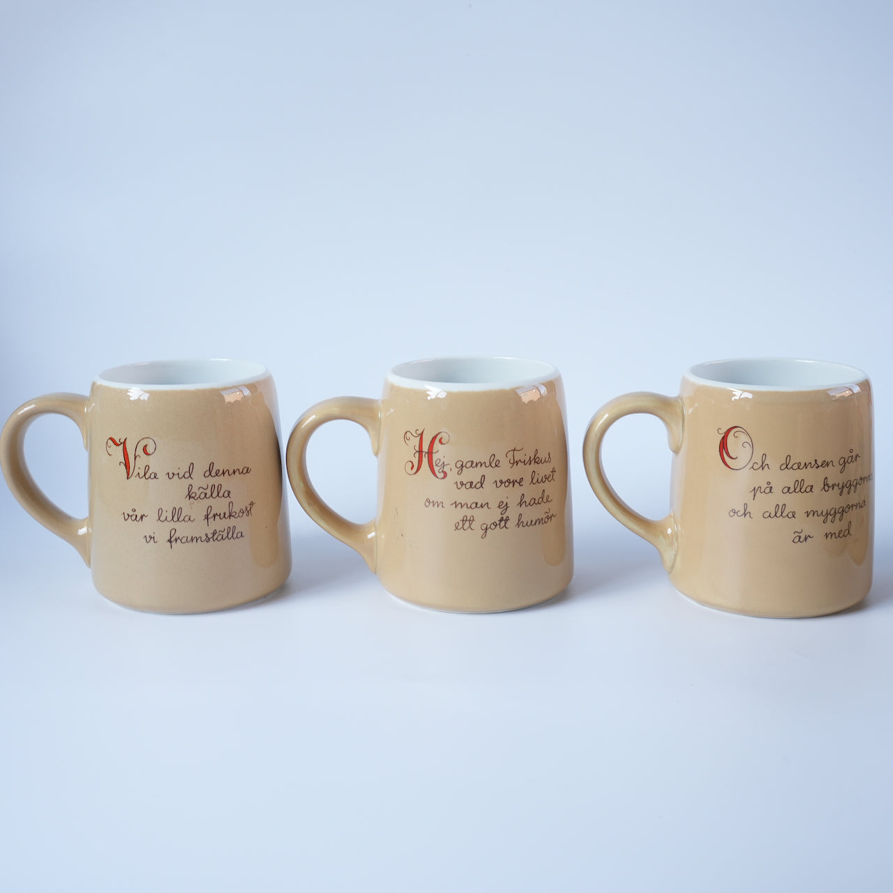 5点揃い＋1点オマケ アラビア ケスティ（Kesti）絵柄違い ビアマグカップ セット - 画像6