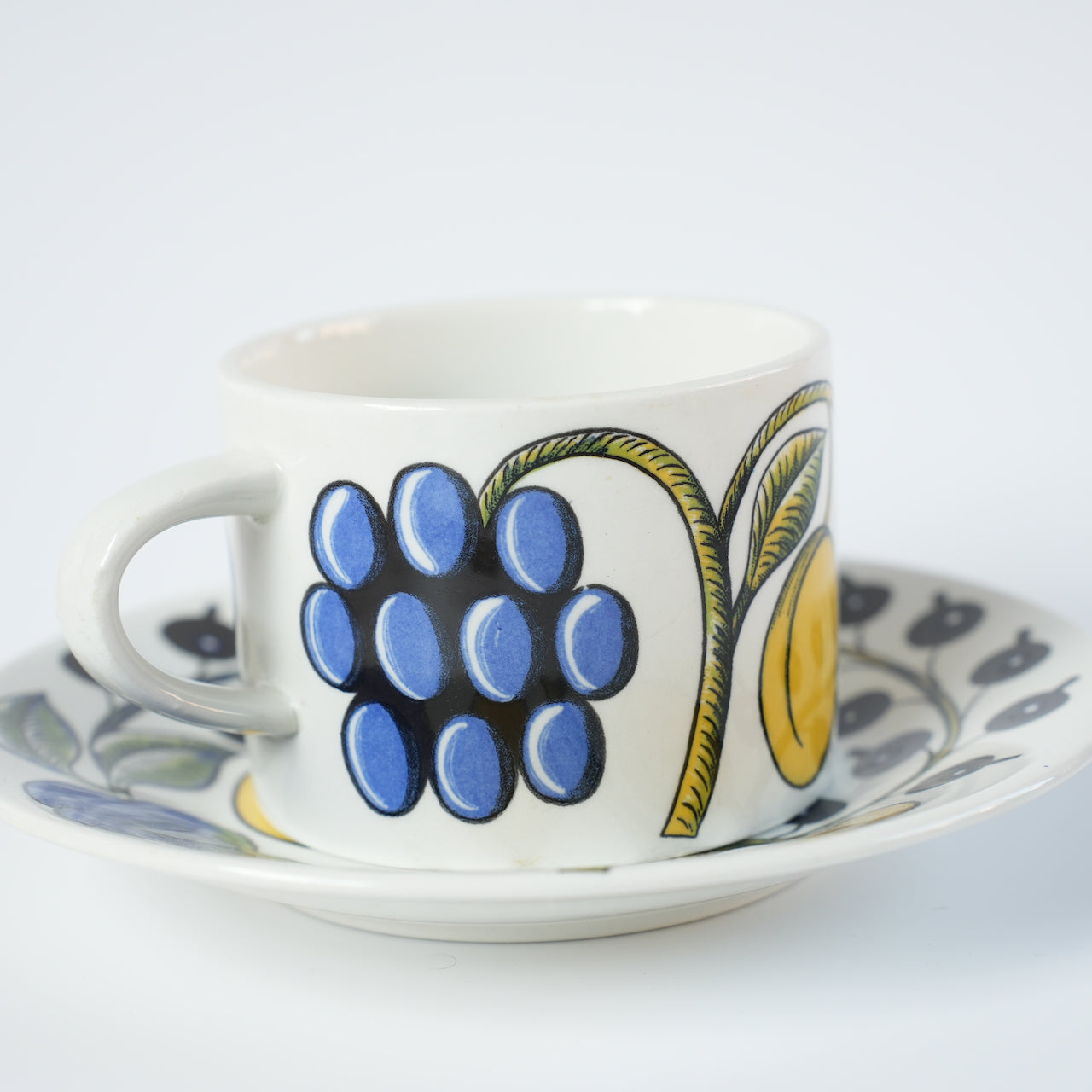 訳あり品【ヴィオラロゴ】アラビア（ARABIA）パラティッシ（Paratiisi）ティーカップ＆ソーサー