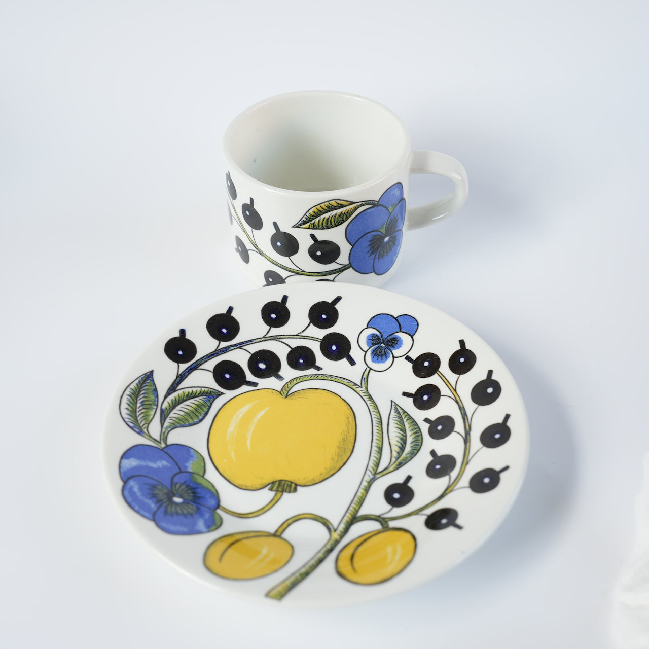 訳あり品【ヴィオラロゴ】アラビア（ARABIA）パラティッシ（Paratiisi）ティーカップ＆ソーサー