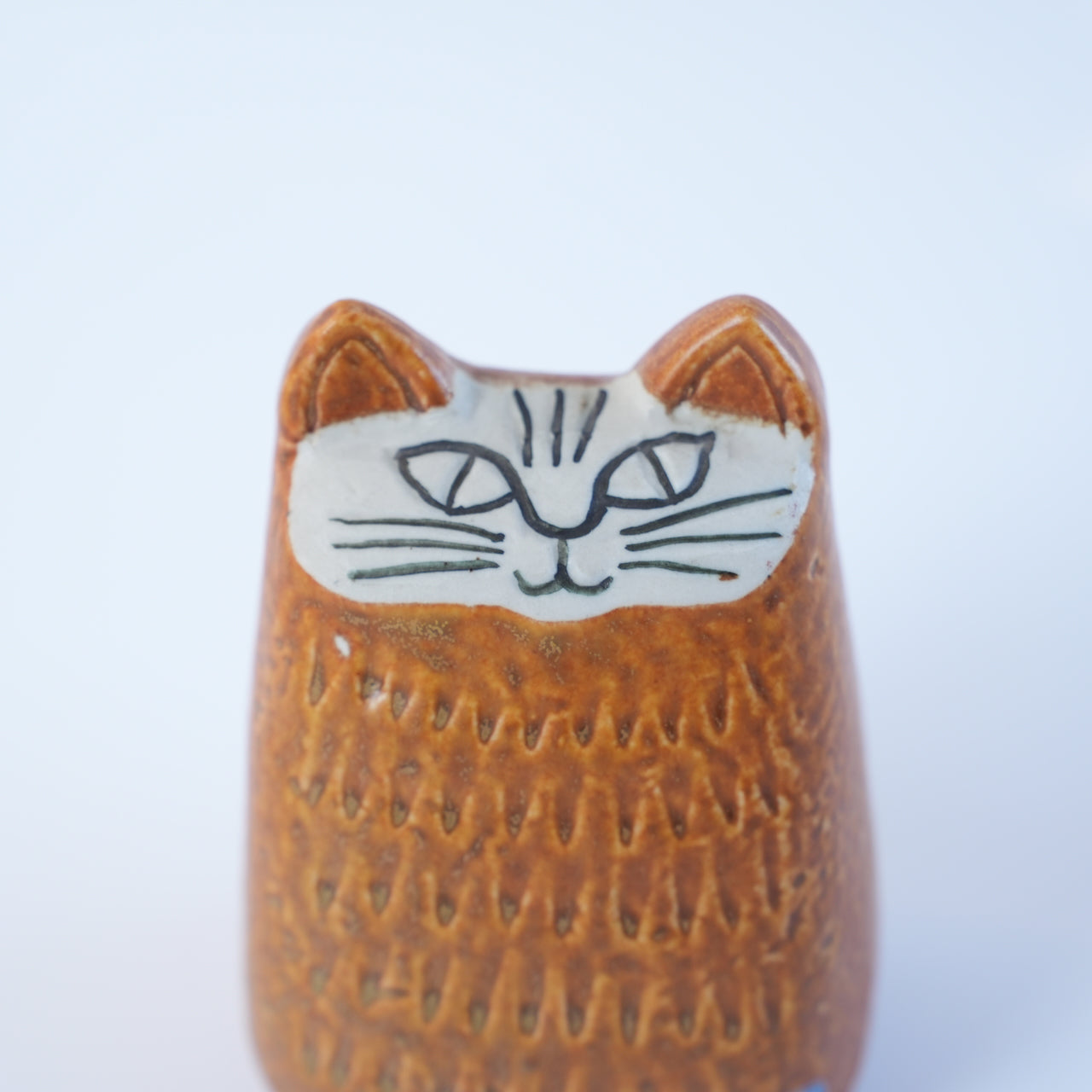 リサ・ラーソン 小さな猫（Liten Katt）オレンジ 1965年 グスタフスベリ オリジナルシール付き