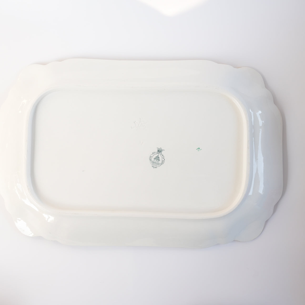 100年前の北欧皿 グスタフスベリ製 ヴェクショー（Wexiö）特大 スクエアプレート