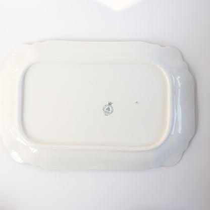 100年前の北欧皿 グスタフスベリ製 ヴェクショー（Wexiö）特大 スクエアプレート