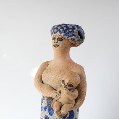 リサ・ラーソン 傑作ユニークピース アフリカの母と子の像