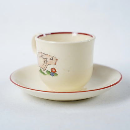 1940年代 白雪姫の小さなカップ&ソーサー ロールストランド（Rörstrand）製