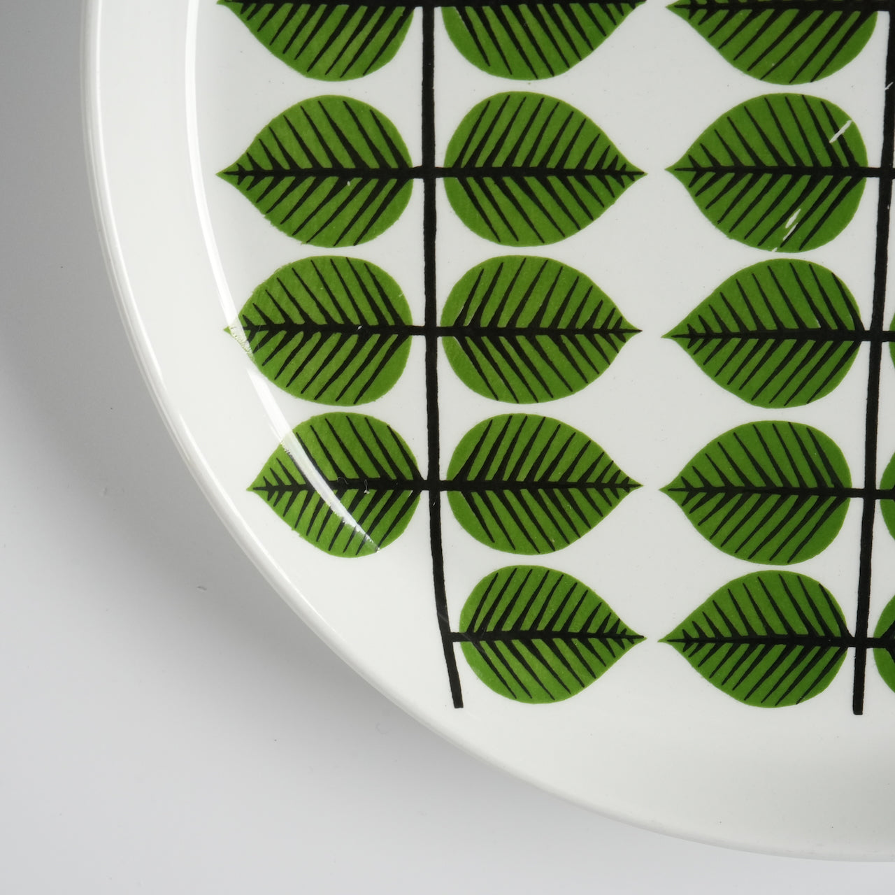 【ヴィンテージ】グスタフスベリ ベルサ（Bersa）18cmプレート ケーキ皿 - バックスタンプ・裏印