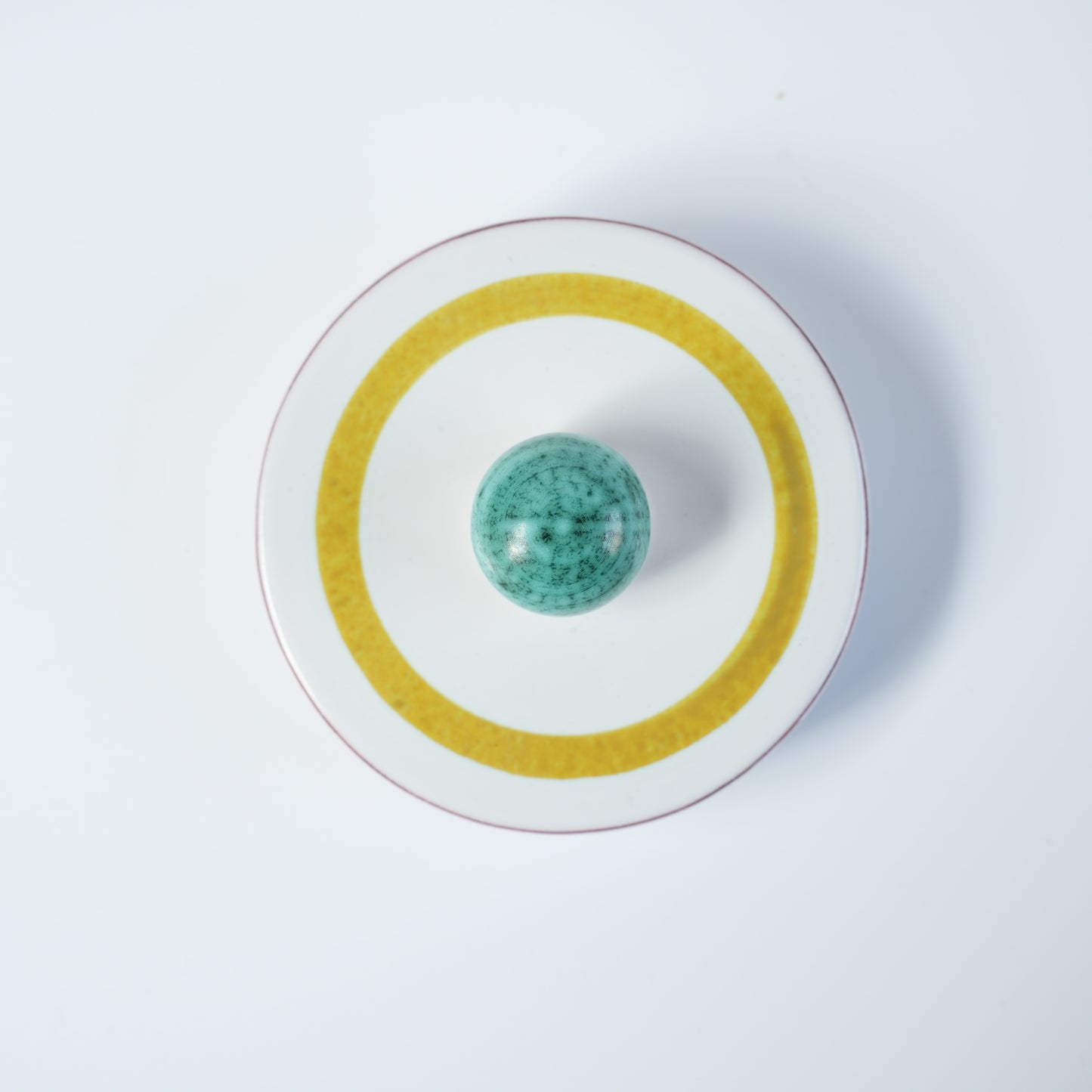 グスタフスベリ Gスタジオ ファイアンス焼き 植物文様 ピッチャー - ディテール 7