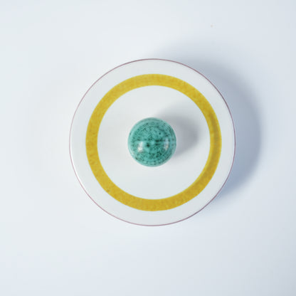 グスタフスベリ Gスタジオ ファイアンス焼き 植物文様 ピッチャー - ディテール 7