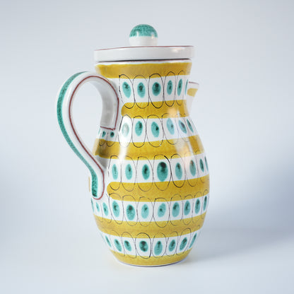 グスタフスベリ Gスタジオ ファイアンス焼き 植物文様 ピッチャー - 側面