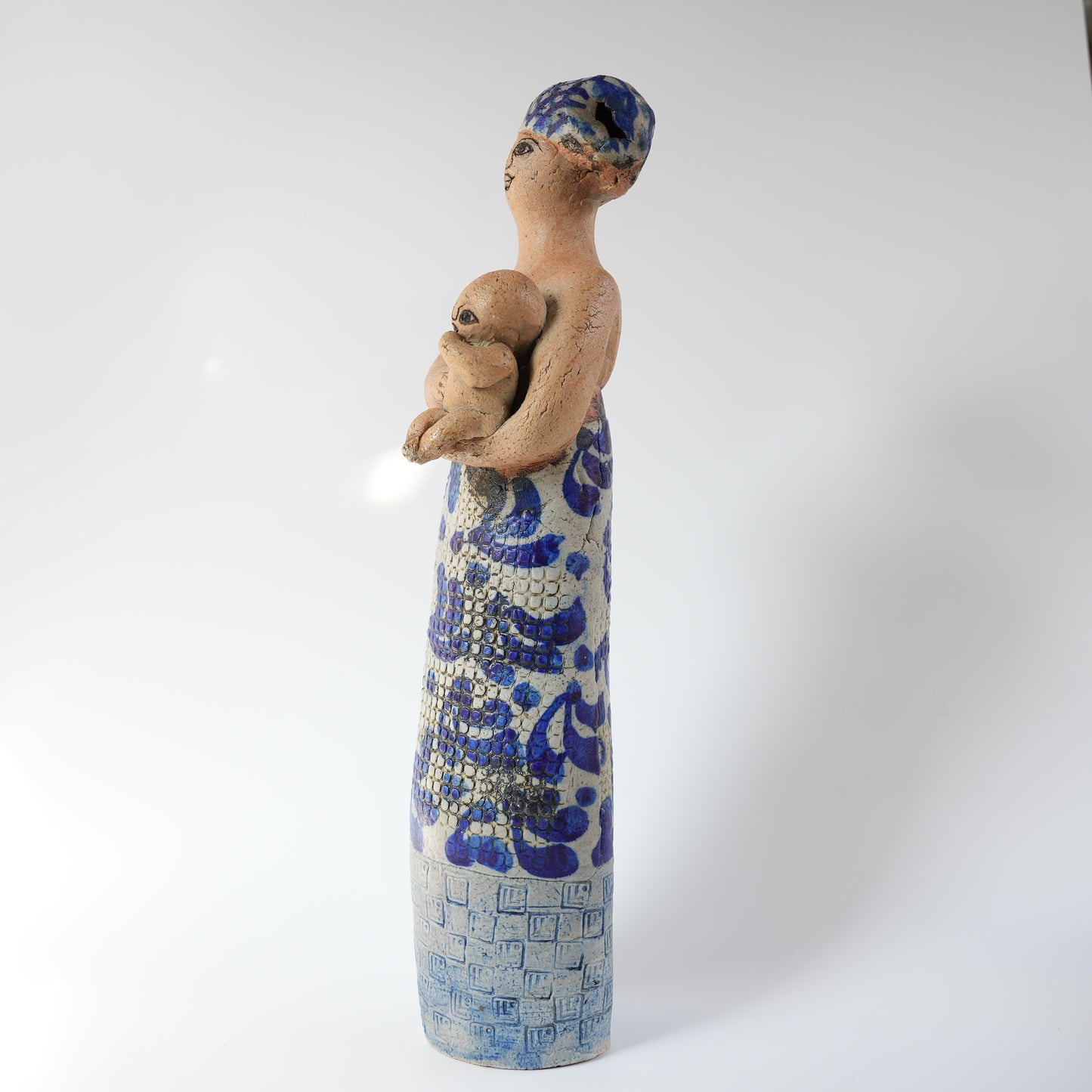 リサ・ラーソン 傑作ユニークピース アフリカの母と子の像 - 5