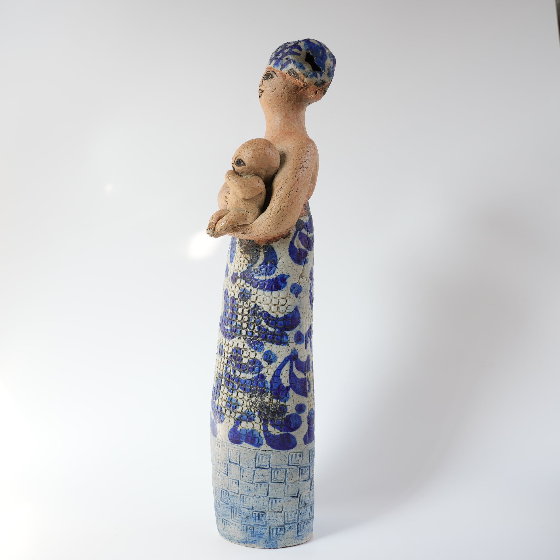 リサ・ラーソン 傑作ユニークピース アフリカの母と子の像 - 5