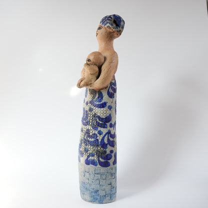 リサ・ラーソン 傑作ユニークピース アフリカの母と子の像 - 5