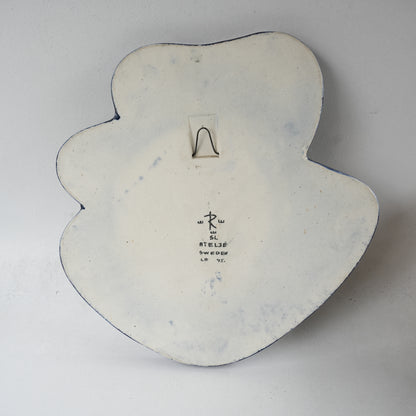 希少 ロールストランド シルヴィア・レウショヴィウス ヴィオラに集う白い小鳥の大サイズ陶板 - 5