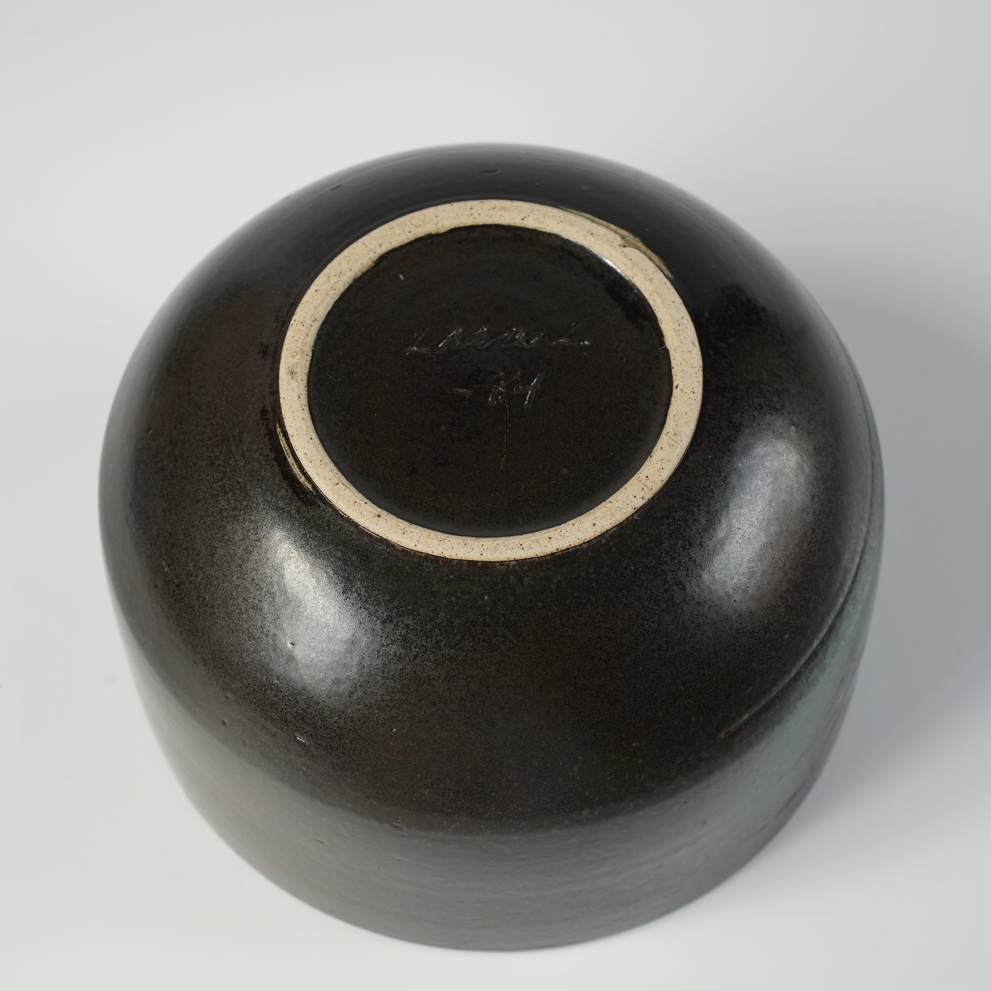 希少 リサ・ラーソン ユニークピース 1984年作 黒いボウル - 11