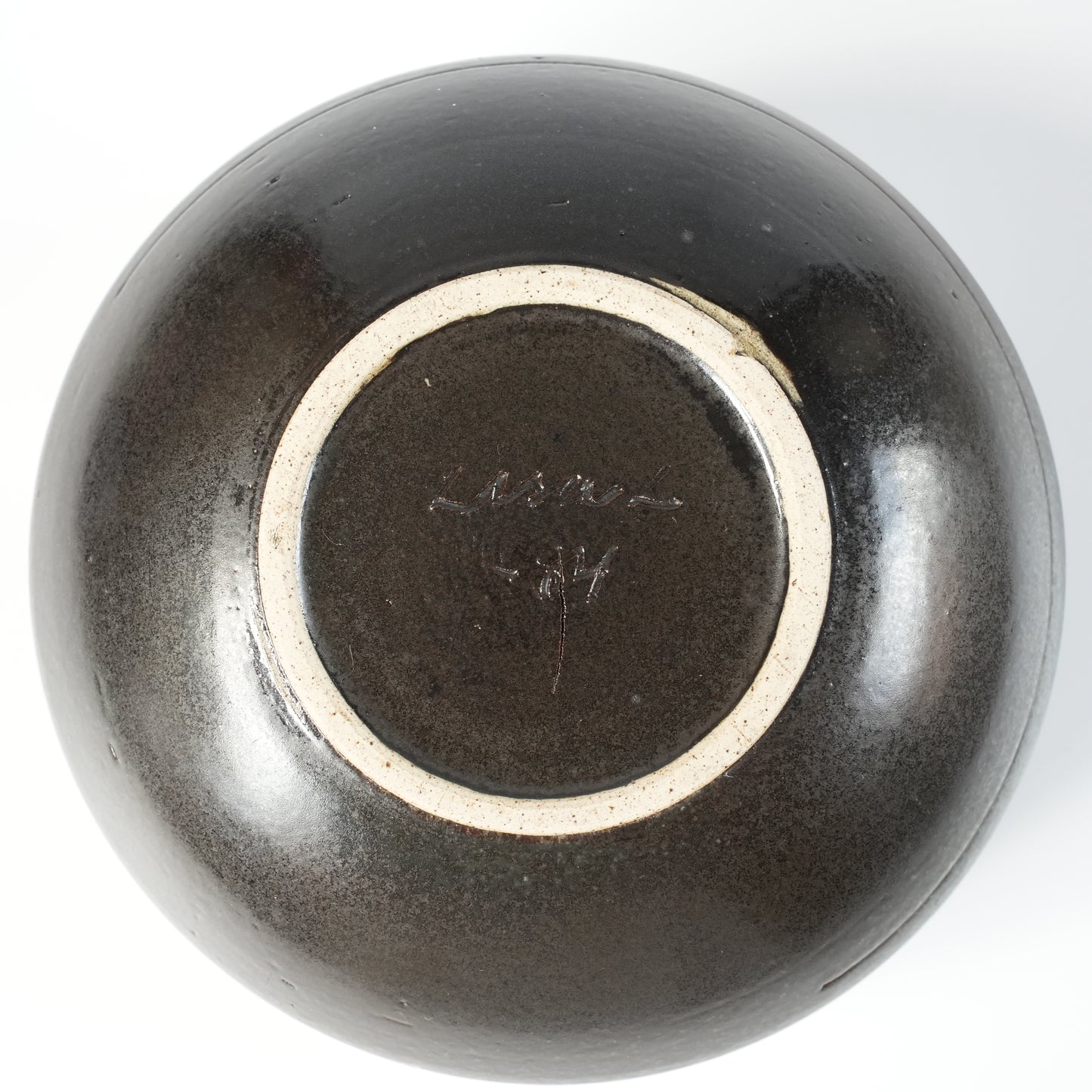 希少 リサ・ラーソン ユニークピース 1984年作 黒いボウル - 12