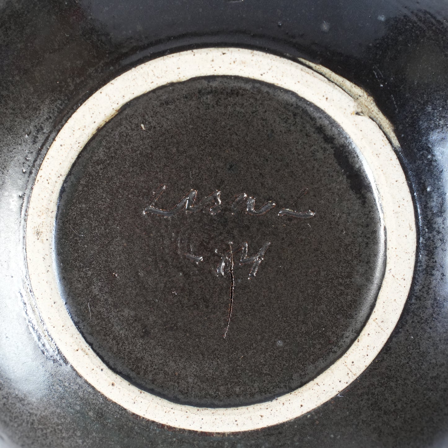 希少 リサ・ラーソン ユニークピース 1984年作 黒いボウル - 13