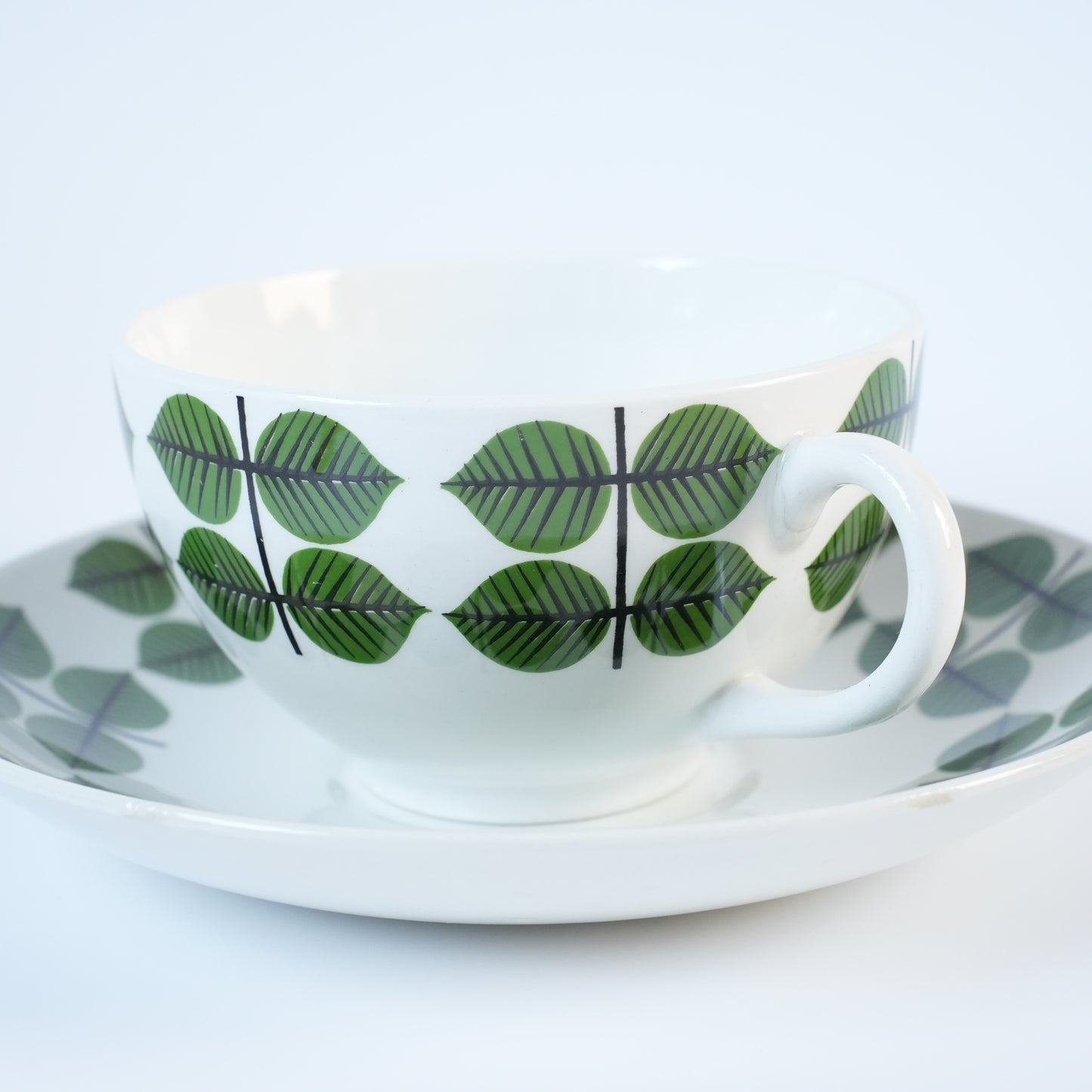 希少 グスタフスベリ ベルサ（Bersa）ヴィンテージ モーニングカップ＆ソーサー - 3