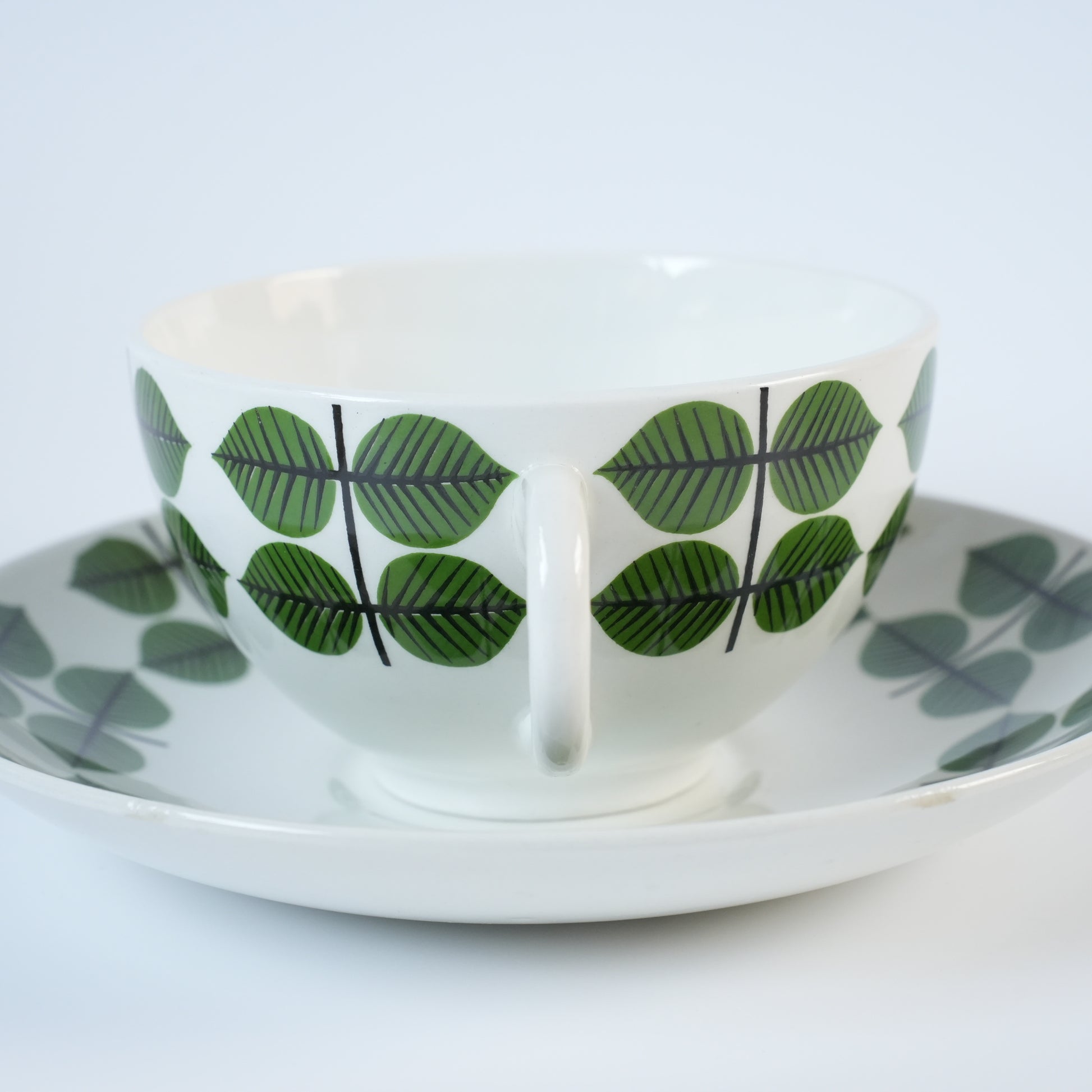 希少 グスタフスベリ ベルサ（Bersa）ヴィンテージ モーニングカップ＆ソーサー - 4