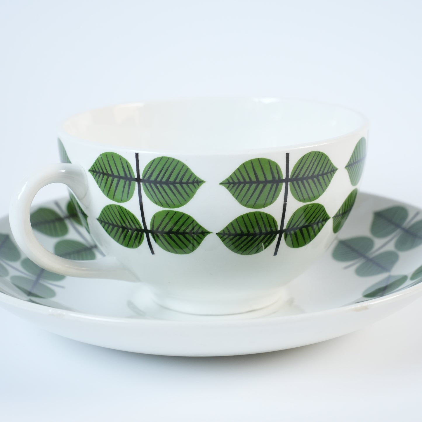 希少 グスタフスベリ ベルサ（Bersa）ヴィンテージ モーニングカップ＆ソーサー - 5