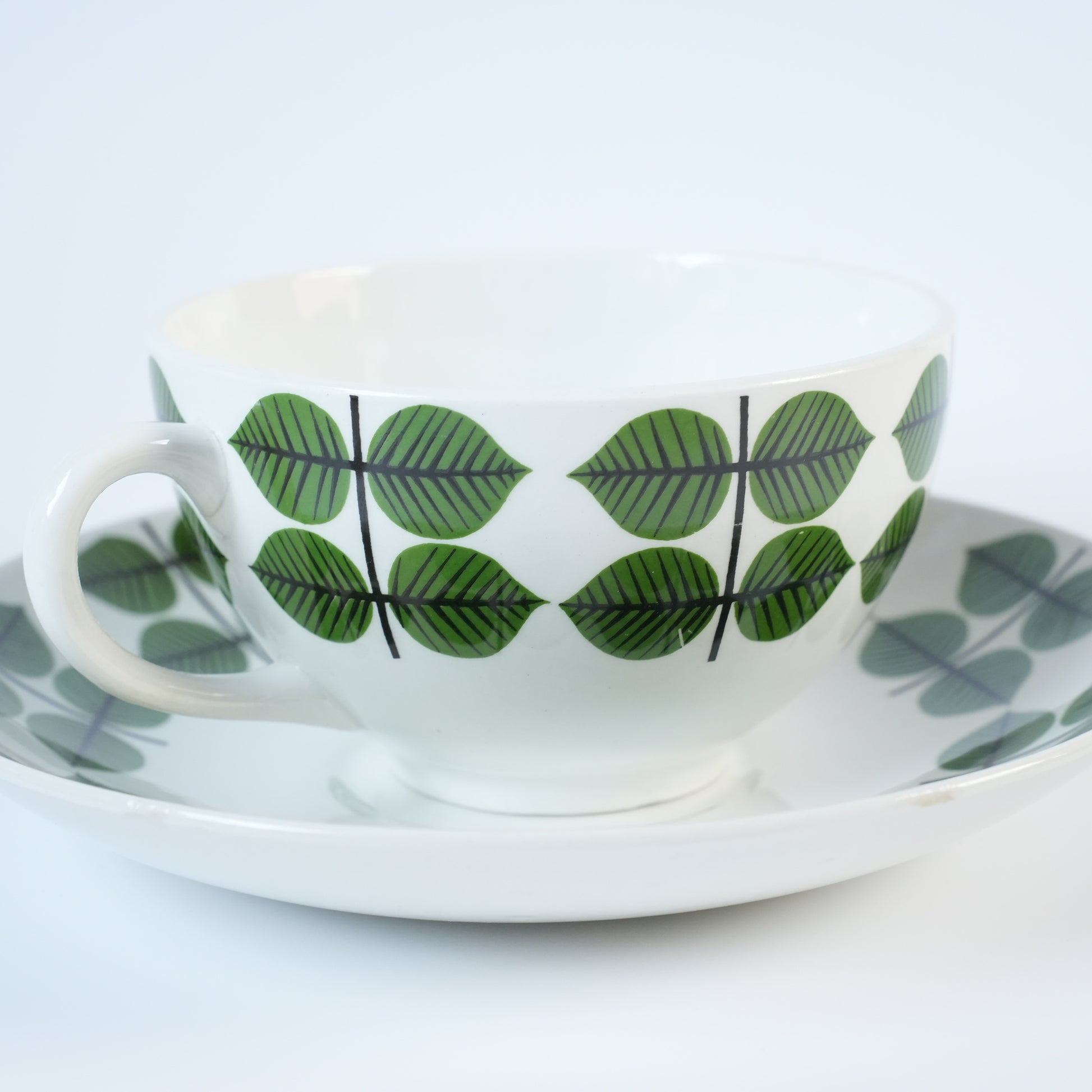 希少 グスタフスベリ ベルサ（Bersa）ヴィンテージ モーニングカップ＆ソーサー - 5