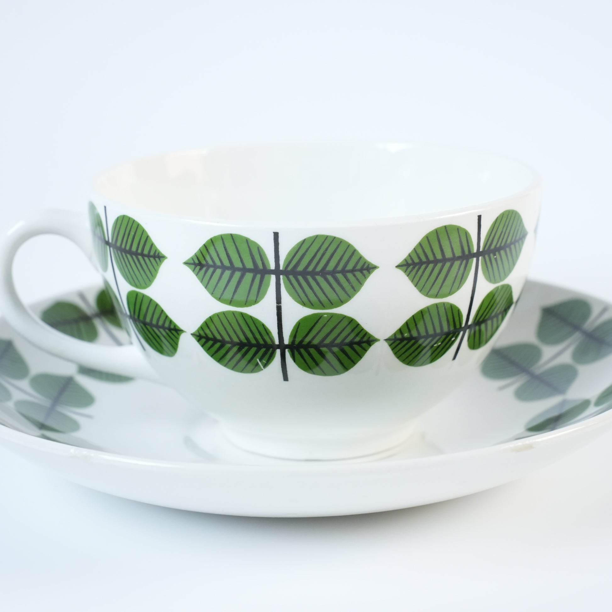 希少 グスタフスベリ ベルサ（Bersa）ヴィンテージ モーニングカップ＆ソーサー - 6