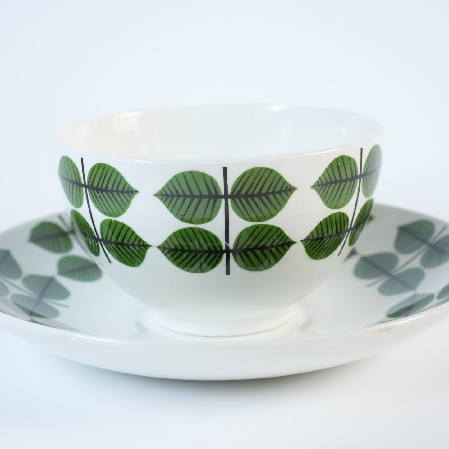 希少 グスタフスベリ ベルサ（Bersa）ヴィンテージ モーニングカップ＆ソーサー - 8