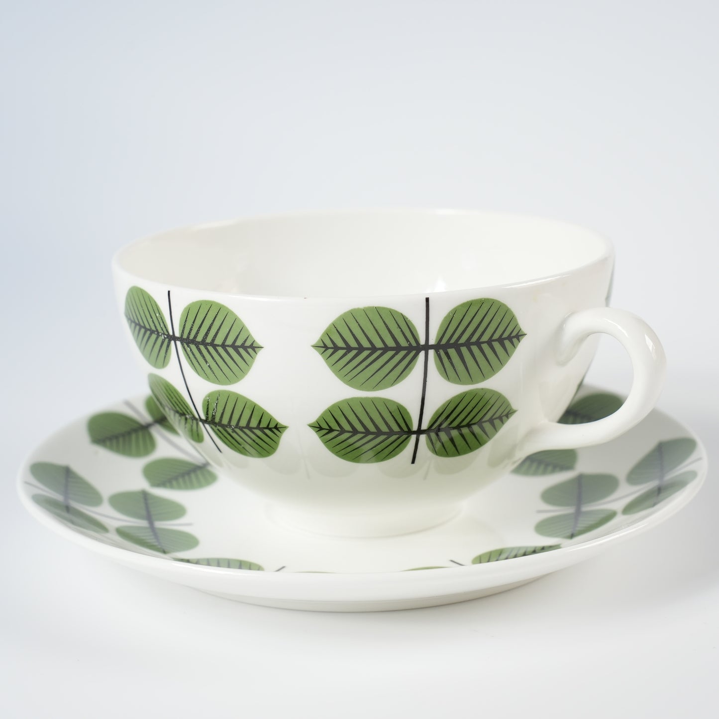 廃盤モデル 復刻版 グスタフスベリ ベルサ（Bersa）モーニングカップ＆ソーサー - デザイン・柄の詳細