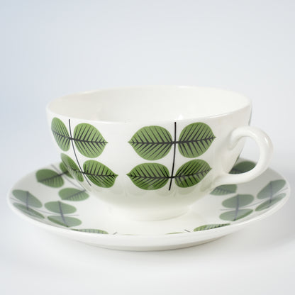 廃盤モデル 復刻版 グスタフスベリ ベルサ（Bersa）モーニングカップ＆ソーサー - デザイン・柄の詳細