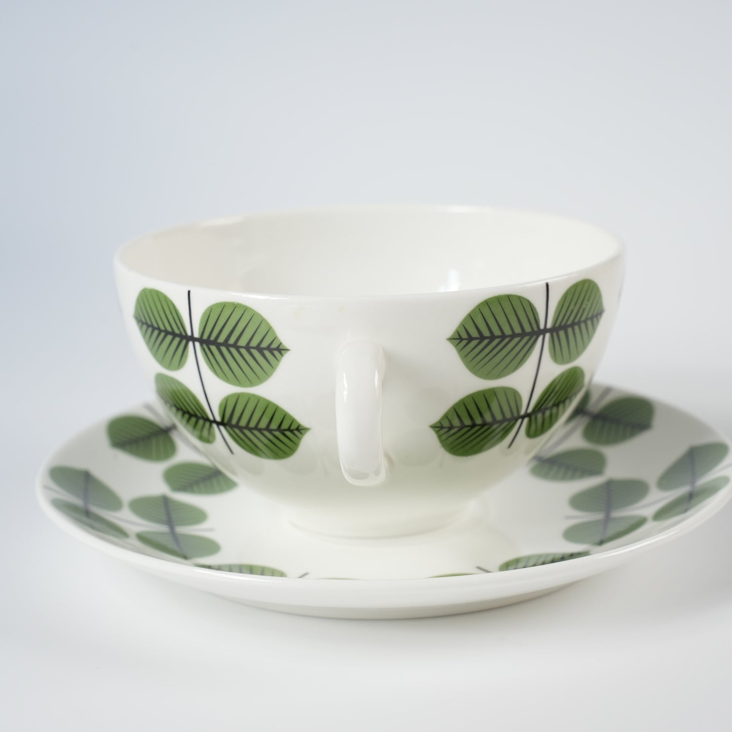 廃盤モデル 復刻版 グスタフスベリ ベルサ（Bersa）モーニングカップ＆ソーサー - 側面