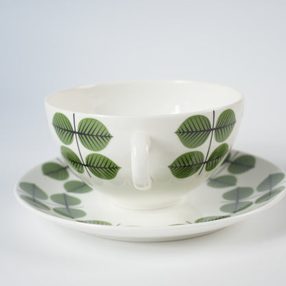 廃盤モデル 復刻版 グスタフスベリ ベルサ（Bersa）モーニングカップ＆ソーサー - 側面