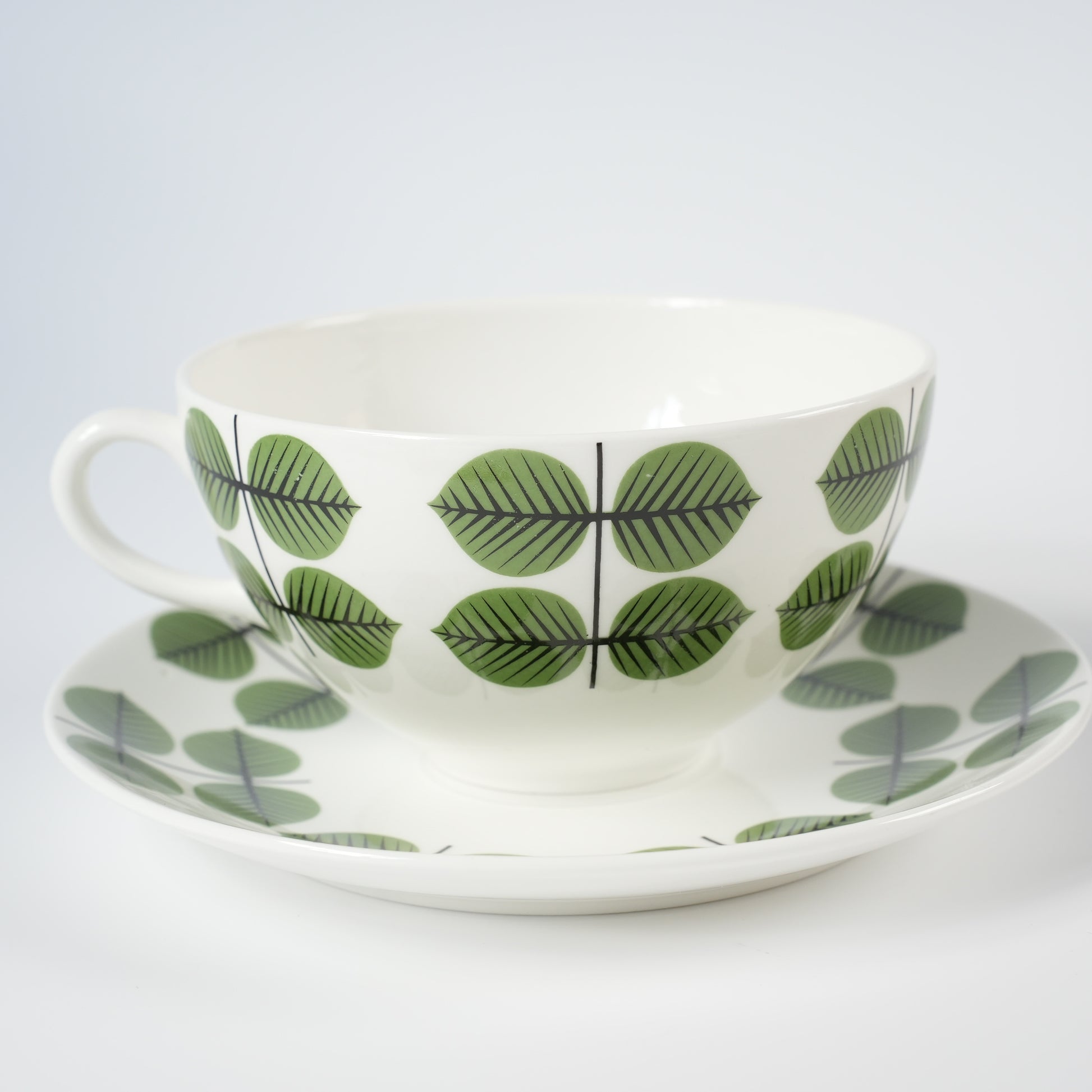 廃盤モデル 復刻版 グスタフスベリ ベルサ（Bersa）モーニングカップ＆ソーサー - ディテール 2