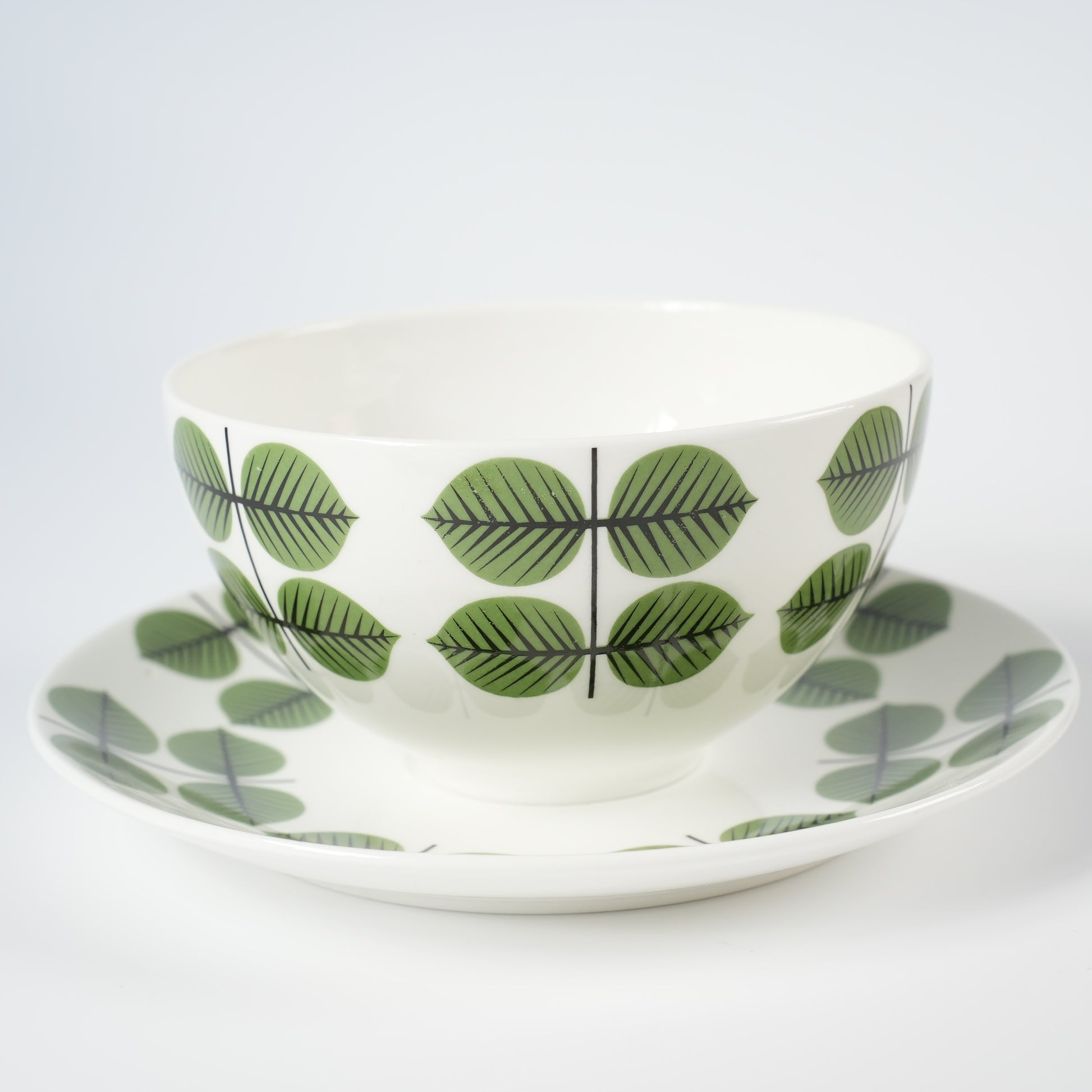 廃盤モデル 復刻版 グスタフスベリ ベルサ（Bersa）モーニングカップ＆ソーサー - ディテール 3