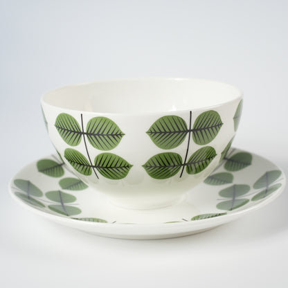 廃盤モデル 復刻版 グスタフスベリ ベルサ（Bersa）モーニングカップ＆ソーサー - ディテール 4